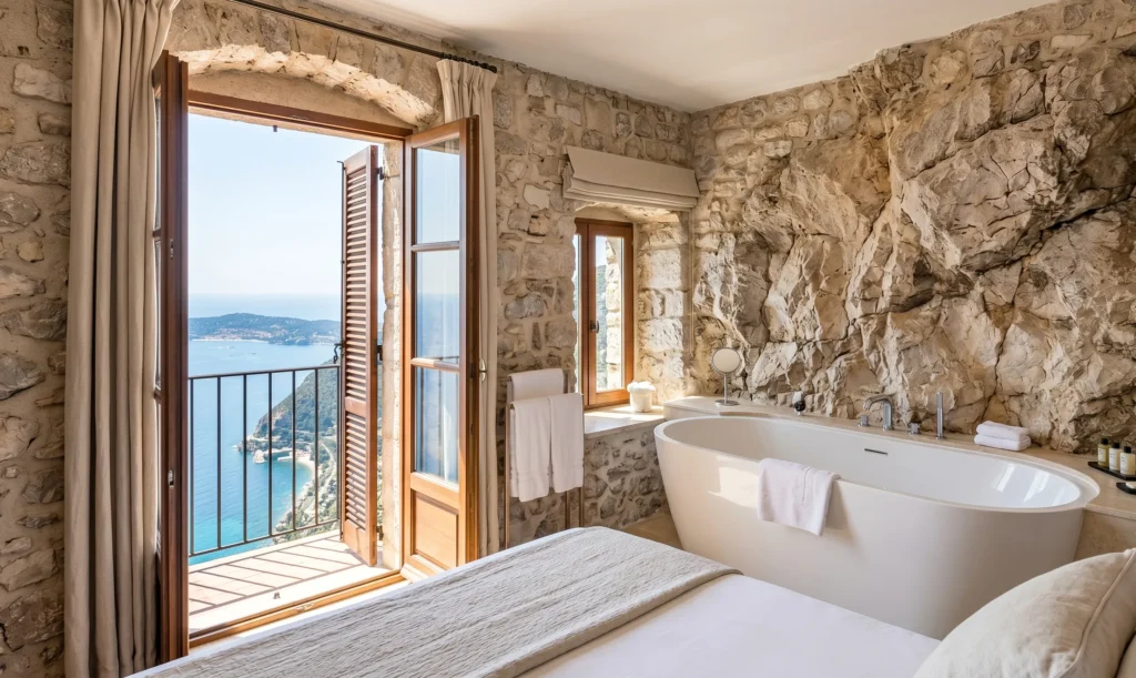  château de la chèvre d or èze , best luxury hotel in eze, where to stay in eze luxury, chevre d'or review, hotel chateau de la chevre d or eze, chateau eza review, eze chateau de la chevre d or 