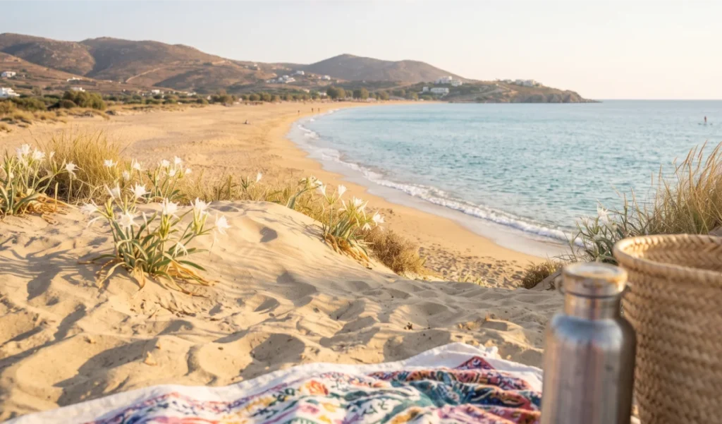 best beaches in Naxos Greece ,Naxos beaches, Agios Prokopios beach Naxos, Plaka beach Naxos, Agia Anna beach Naxos, best beach in Naxos, Naxos Mikri Vigla beach, Orkos beach Naxos