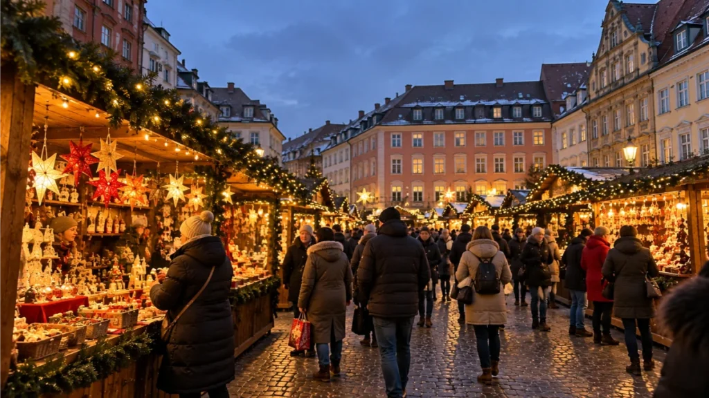 franconia christmas market itinerary germany winter fairytale, medieval town christmas, hidden christmas markets germany, würzburg christmas market, rothenburg ob der tauber christmas market, reiterlesmarkt, bad wimpfen christmas market, travel franconia train winter