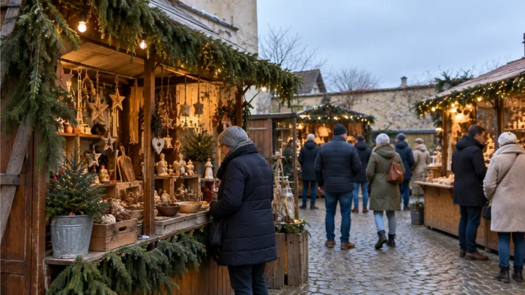bad wimpfen christmas market altdeutscher weihnachtsmarkt, non commercial christmas market germany, bad wimpfen christmas market dates , opening times bad wimpfen, things to do in bad wimpfen winter, blue tower bad wimpfen, local christmas food germany, artisan stalls bad wimpfen, traditional glühwein, medieval architecture winter