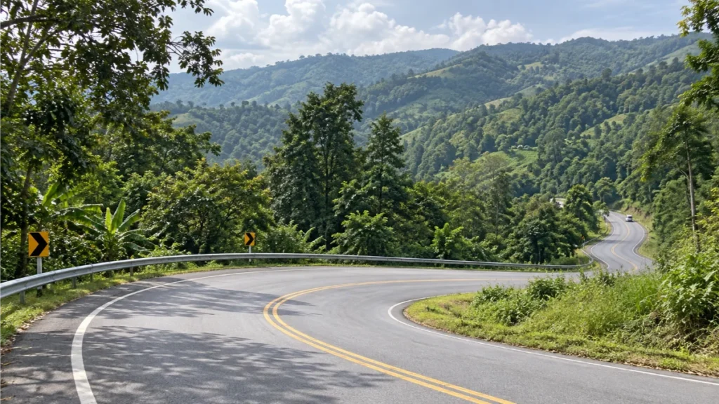 how to get from Chiang Mai to Pai , Chiang Mai to Pai minibus, Chiang Mai to Pai road, Pai motorbike safety