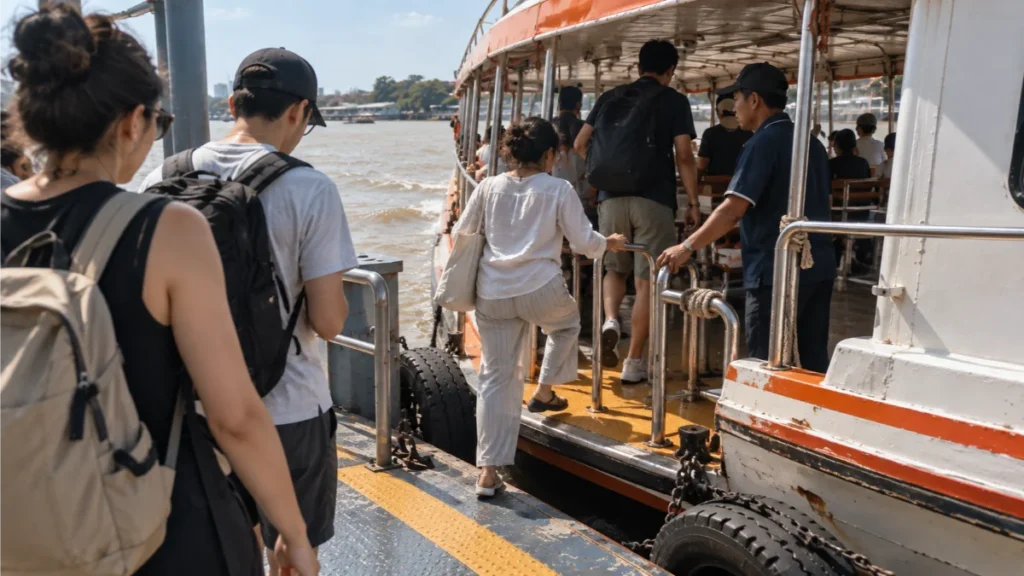 how to get around Bangkok by river boat
how to use river boat in Bangkok, Bangkok river boat guide, how to use Chao Phraya Express Boat, Bangkok river boat vs BTS