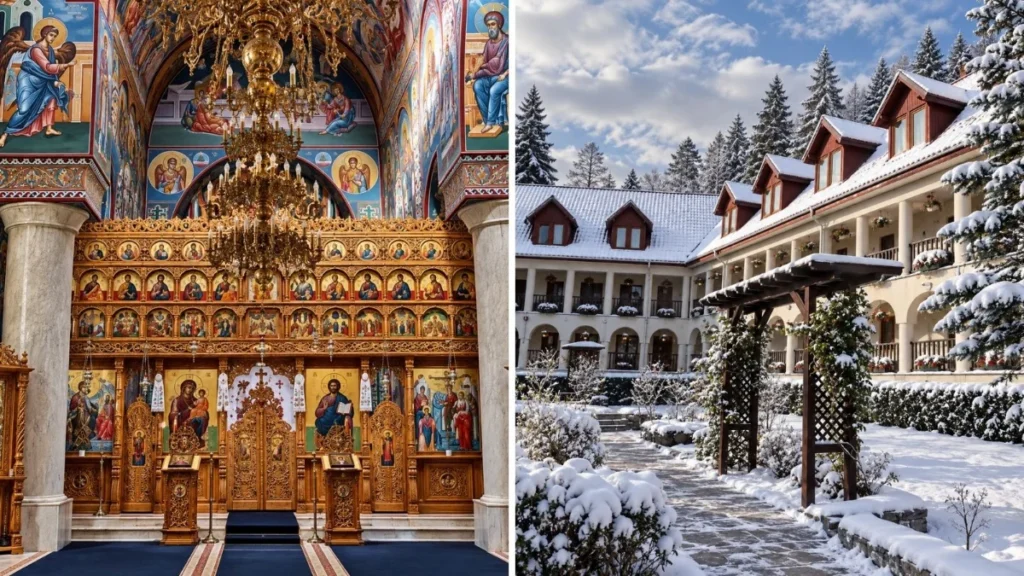 things to do in busteni , cantacuzino castle, things to do in predeal, cantacuzino castle romania winter, predeal ski slope, how to get from bucharest to sinaia