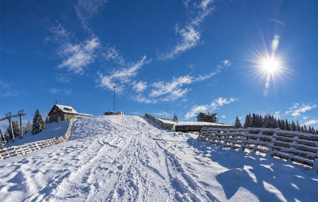 things to do in busteni , cantacuzino castle, things to do in predeal, cantacuzino castle romania winter, predeal ski slope, how to get from bucharest to sinaia