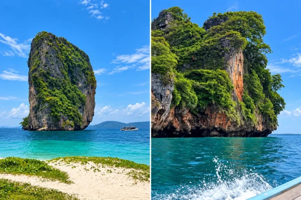 how to get to tonsai beach krabi , how to get to railay beach from ao nang, ao nang to railay boat schedule, ao nang to tonsai beach longtail boat