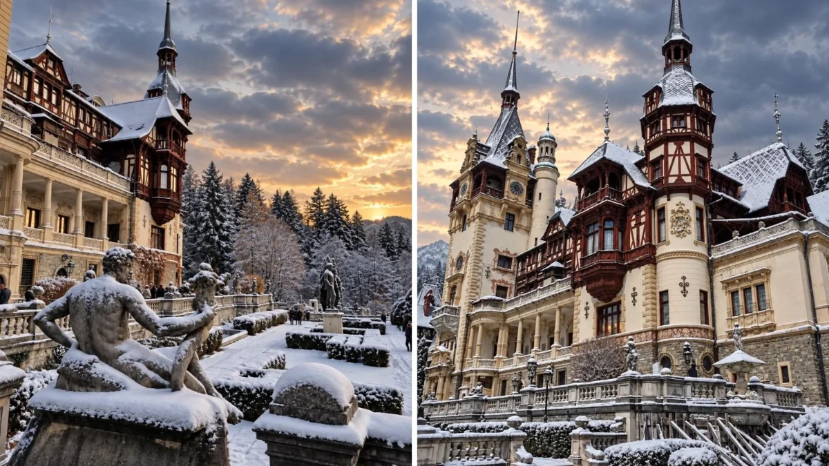  things to do in sinaia , peles castle romania, peles castle history, sinaia day trip from brasov